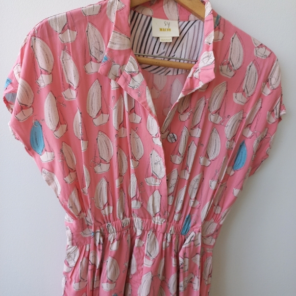 Maeve Anthropologie Women's Tourista Sailboat Romper Size 6 US - Picture 5 of 17